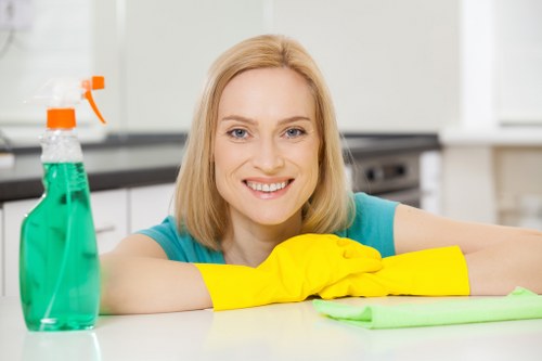 Professional carpet cleaner in Hounslow deep cleaning a living room carpet