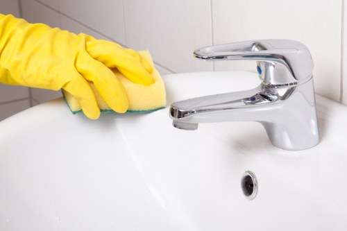 End of tenancy cleaner in Hounslow preparing a property for handover