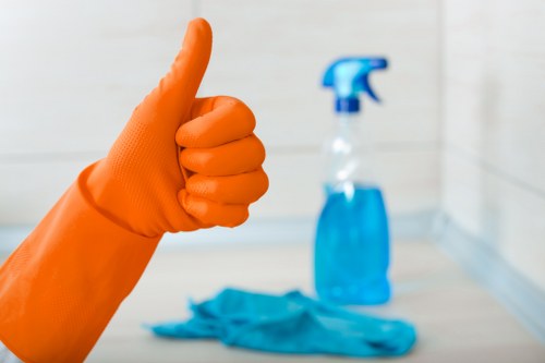 Secure final payment confirmation for carpet cleaning services