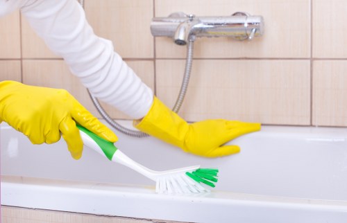Steam cleaning a carpet in a Hounslow office space