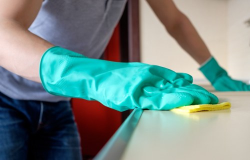 Shiny restored hard flooring after professional cleaning